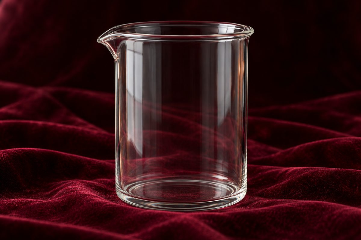 Borosilicate replacement beaker fitting for culinary French press coffee makers.